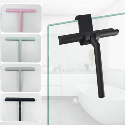 Bad Dusche Rakel Haushalt Glas Wischer Fenster Spiegel Silikon Schaber Dusche Türen Hängen Rakel Halter Reinigung Werkzeug