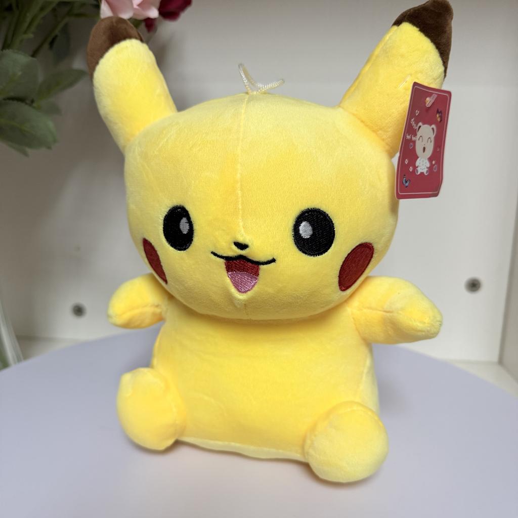 Cute Yellow Electric Mouse Plush Toy Pillow High Quality Anime Doll Gift For Kids Friends Birthday Christmas