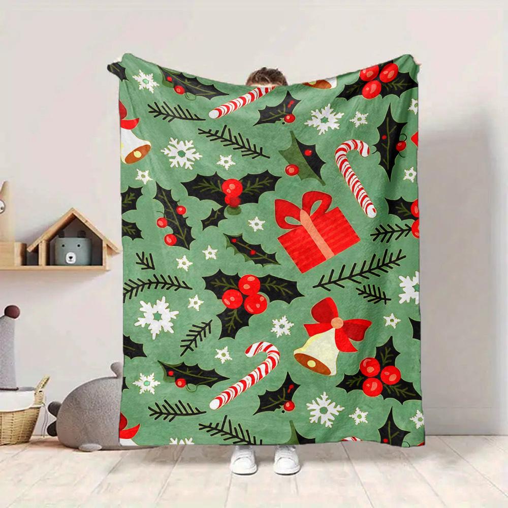 1pc Christmas, Holiday Blanket Warm, Cozy, And Soft, Suitable for Sofas, Beds, Cars, And Office Use.Perfect for Camping And Travel, Making It a Great