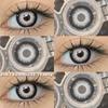 COD EYESHARE RAVEN BLACK Cosplay Contact Lenses Blood-red Halloween Eye Makeup Lens White/Black Crazy Cosplay Softlens