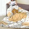 Rilakkuma Blanket Quality Soft  Throw Blanket Winter Children Bedroom Street Trend Bedspread