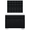 Vidaxl Continental Bed With Mattress, Black, Fabric, 90X200 Cm