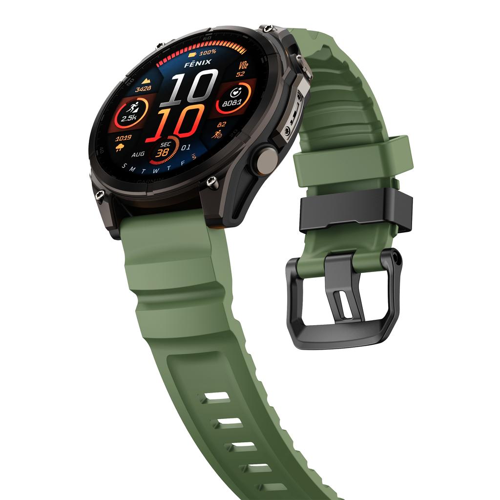 QuickFit 26mm 22mm Silicone Strap for Garmin Quatix 8 7 6 5 sapphire Tactix 8 7 Pro Sport Wristband Fenix 8 7X 7 6X 5X Bracelet