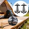 2x Deck-Zurrösen-Heringe Spanner Zeltzubehör Fischgräten-Heringe Typ A