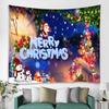 Santa Claus Snow Scene Tapestry Living Room Sofa Backdrop Wall Hanging Christmas Party Holiday Room Decor
