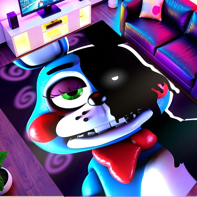 Five Nights at Freddy's Druckteppich, Waschbarer Bodenteppich, Für Eingangsbereich Schlafsaal Waschküche Büro Arbeitszimmer, Heimdekoration Geburtstag Weihnachtsgeschenk