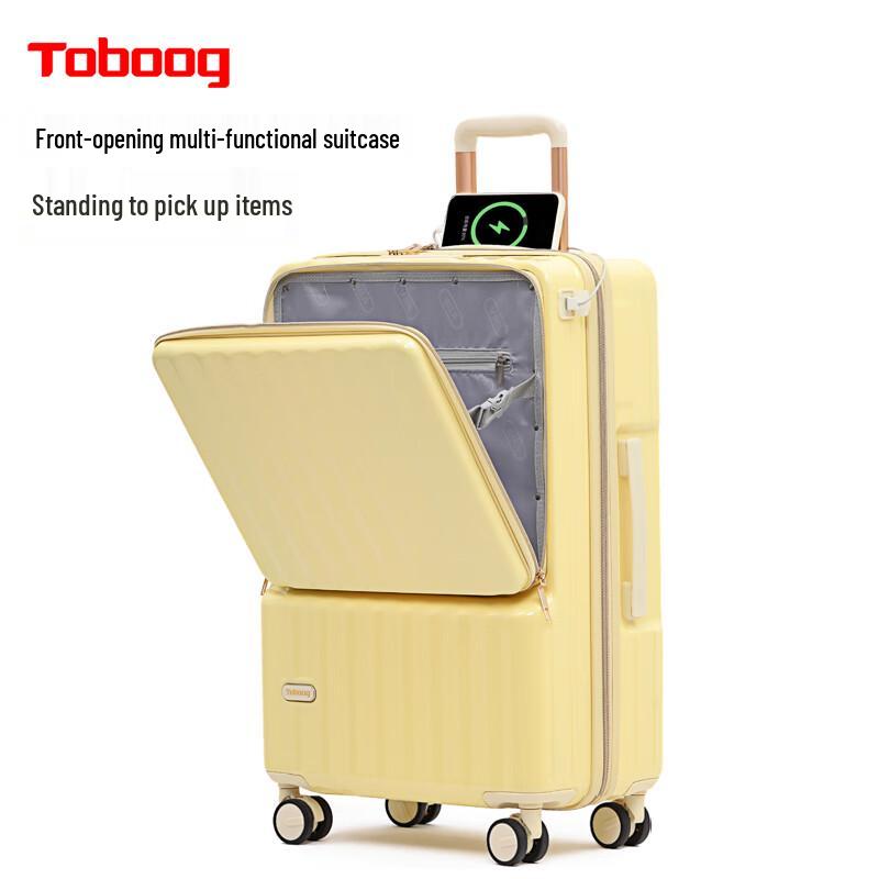 TOBOOG Hardside Multi-functional Spinner Luggage 24 inches