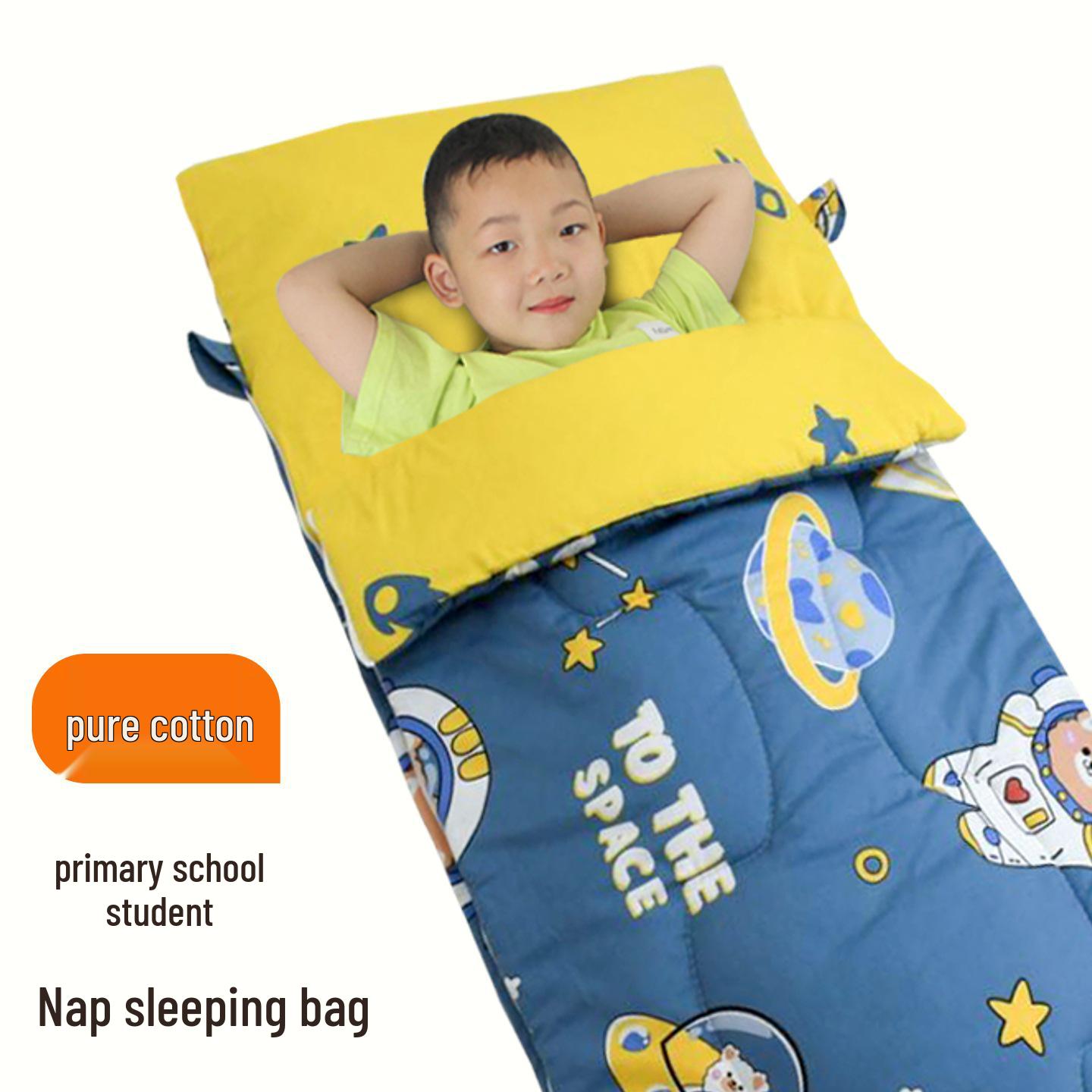 Cotton Quilted Portable Kids` Nap Bag