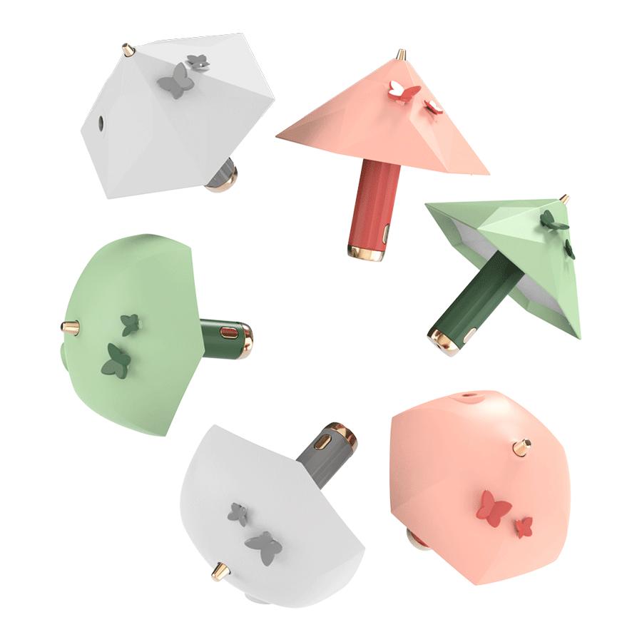 Paraguas Mini luz nocturna Usb recargable estudio lectura libro luz linterna portátil lámpara de noche pegatina magnética lámpara de escritorio