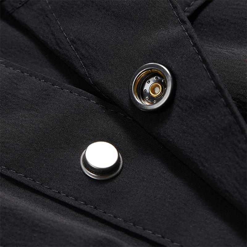 Fila Fusion Shirts Men's Jet Black Lapel Moderate Other T11M432401FBK