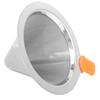 Coffee Maker Drip Filter Double Layer Stainless Steel Reusable Coffee Funnel for 1‑2 PeopleOrange
