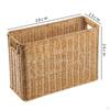Hand- Basket Decorative Shelves Organizing Rectangle Sundries Storage Bins Finishing for