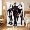 Marilyn Manson Singer Throw 240G Flannel Blanket, Suitable For Sofas, Beds, Offices,  Exquisite Gift Blankets