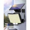 160/106 LED Solar Motion Light Outdoor Separate Panel Solar Flood Lights 3 Light Modes for Garden Garage Waterproof Wall Lights