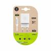 Chargeur Double USB - Tech One Tech - Modèle TEC2401 - Câble Micro USB - Compatibilité Android - Couleur Blanche
