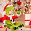 Classic Christmas  Cosplay Costume Dress Up Pants Baby Clothing  Pants Jacket, Hat Glove Belt And Foot Cover 6 Pieces Set