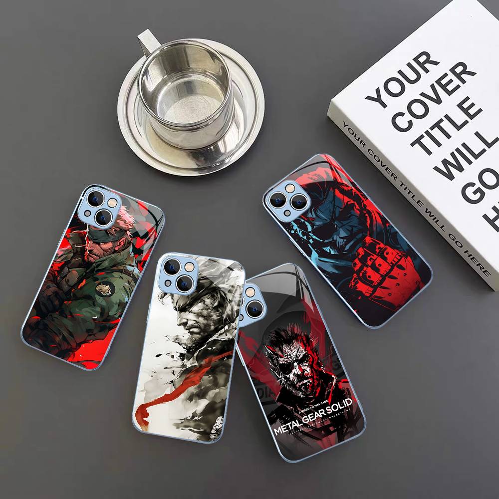 Popular Game M-Metal Classic G-Gear Tempered Glass For Iphone 14 13 12 11 Pro Mini XS MAX 14Plus X XS XR Fundas