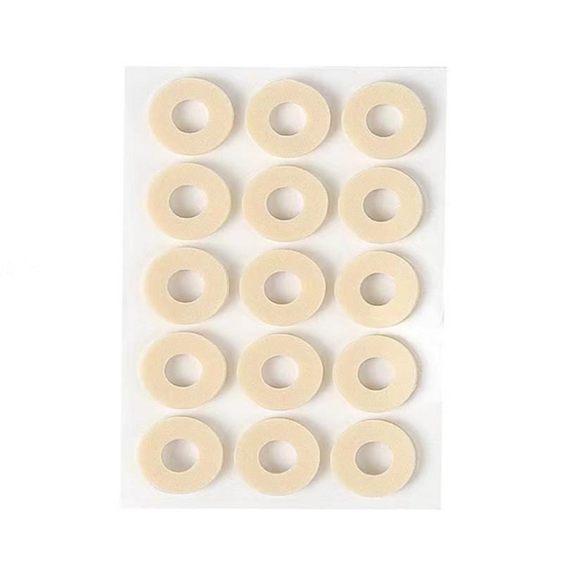 

Toe Separator & Blister Protection Pad for Corn Relief & Callus Guard Round (15 pcs) брудно-білий