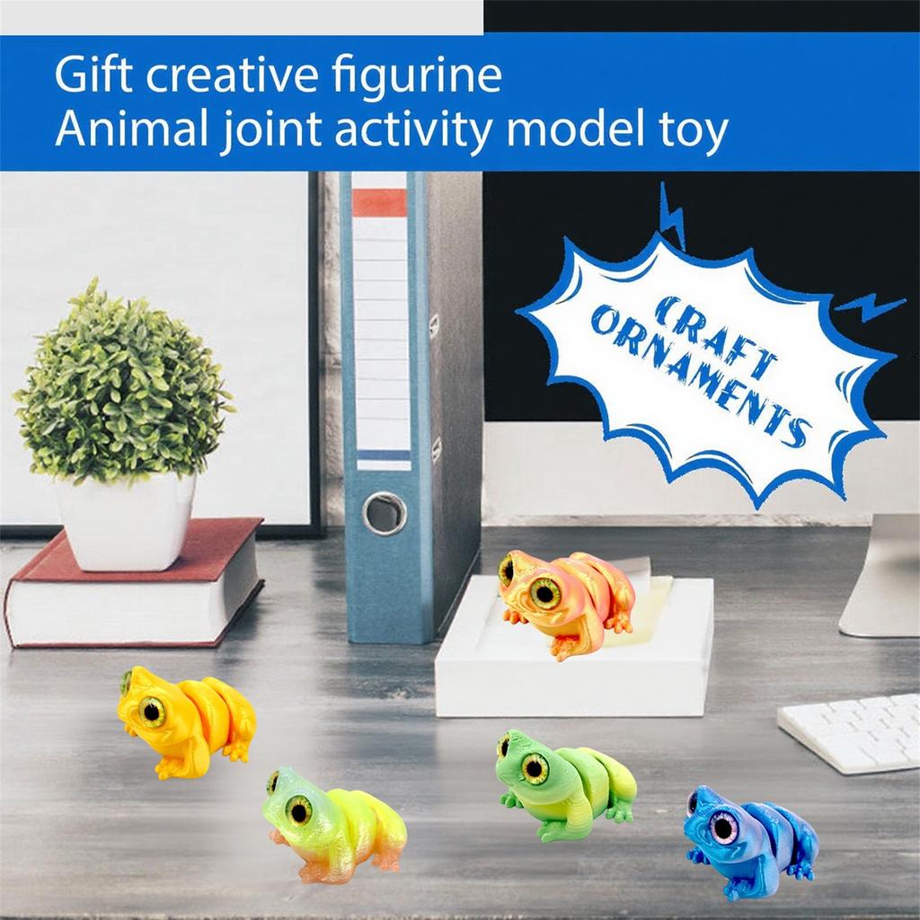 3D Printed Simulated Eyes Cute Ornaments Hip Joint  Animal Toy Gift