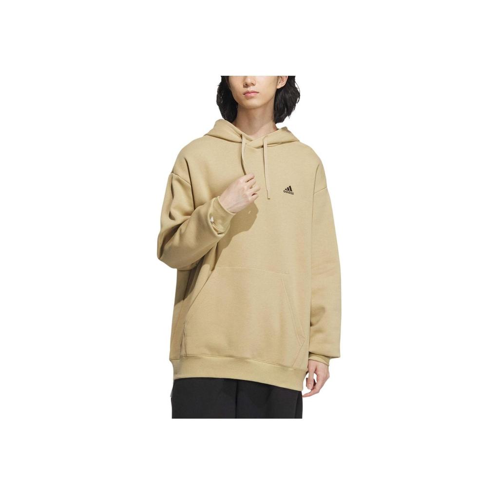 adidas Unisex Beige Oversized Hooded Sweatshirt IV7595
