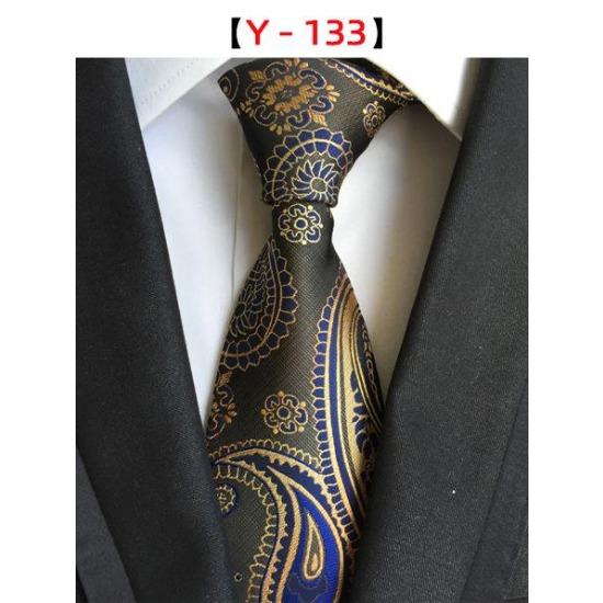 8Cm Polyester Herrenkrawatte Cashew Blumenanzug Krawatte