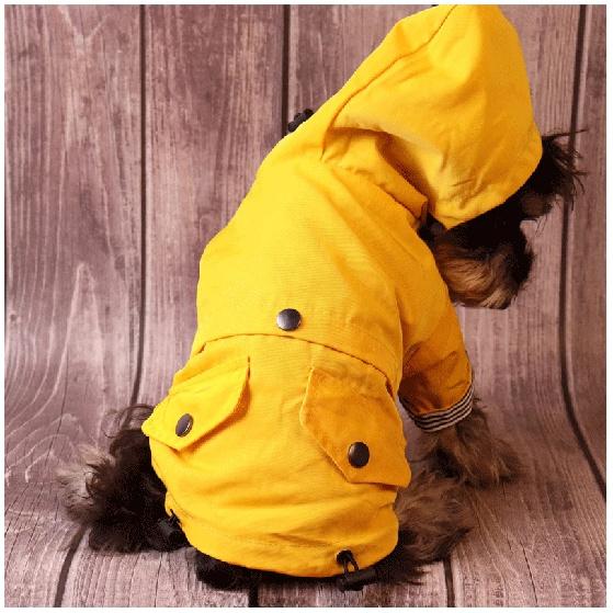 Hundejacke wasserdichter Regenmantel Haustier Kostüm Mantel Winter warm Hundekleidung Französische Bulldogge winddicht großer Hundemantel Chihuahua Outfits