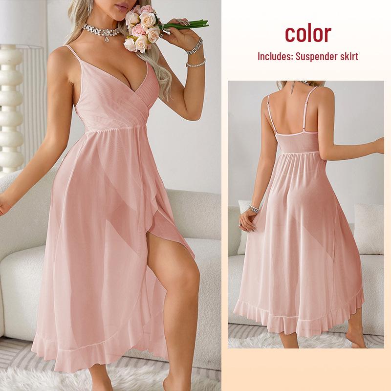 Fiyun Sexy V-neck Backless Dress: European & American Nightclub Style, Sleeveless with Spaghetti Straps