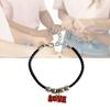 HIV/AIDS Awareness Bracelets Red Ribbon Wristband Adjustable Braided Rope Bracelets Fashion Accessory Statement Jewelry