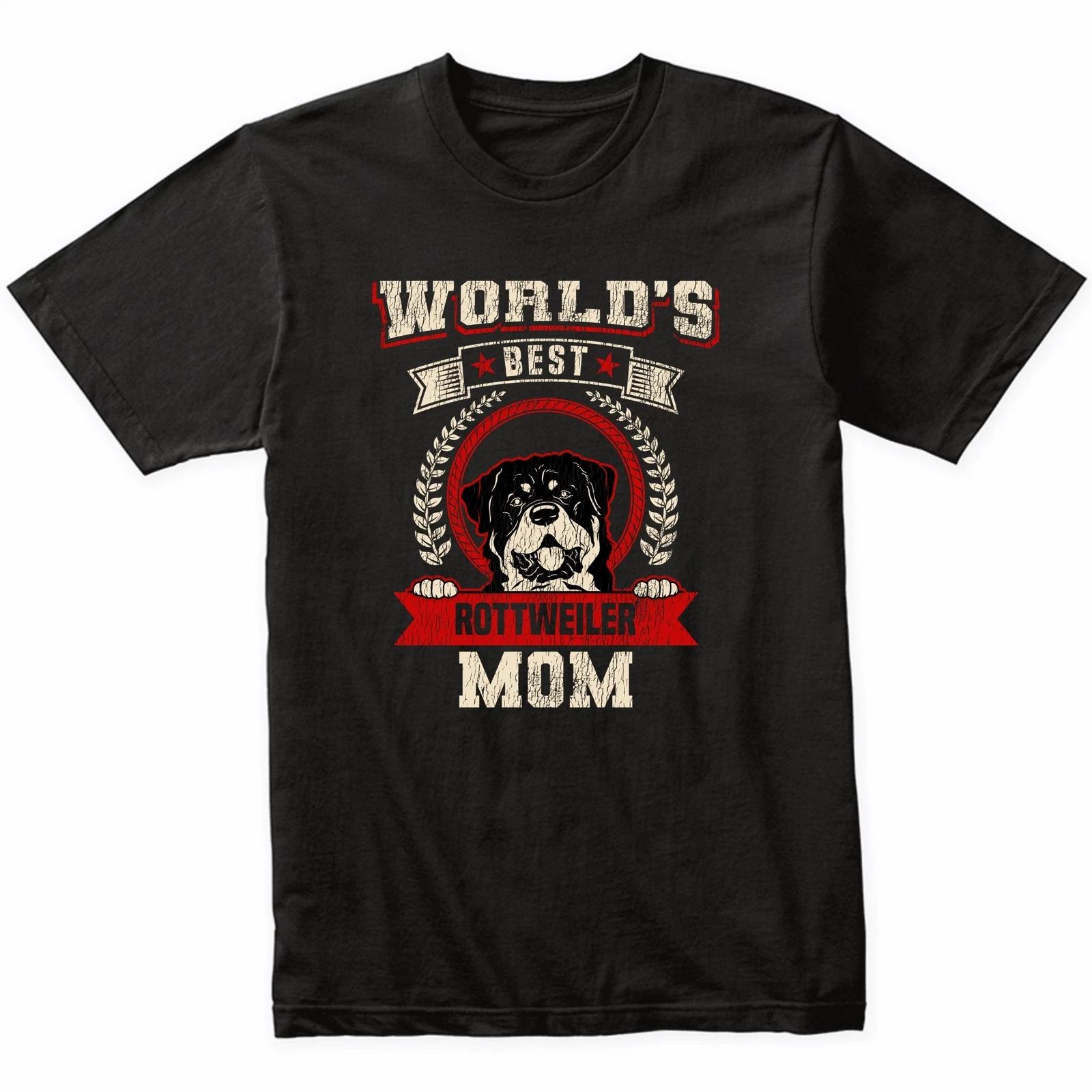 World s Best Rottweiler Mom Dog Breed T-Shirt - Rottweiler Shirt 2XL