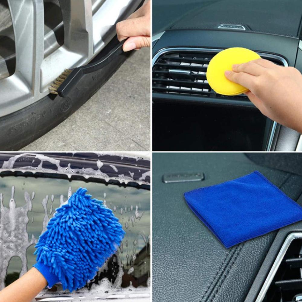 Car Detailing Kit for Cleaning Cars, Brushes, 26 Pcs.