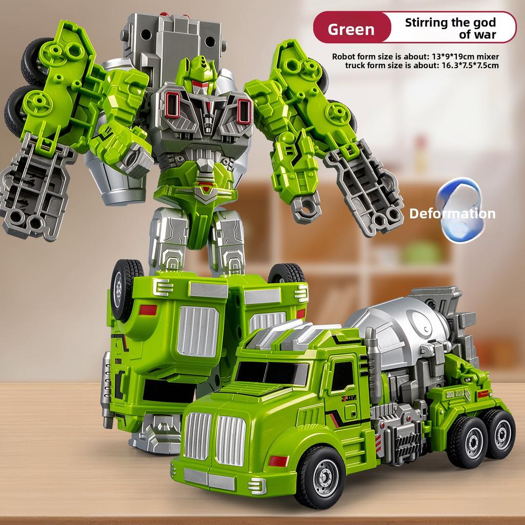 Transforming Robot Truck Toy: Inertial Transporter for Kids