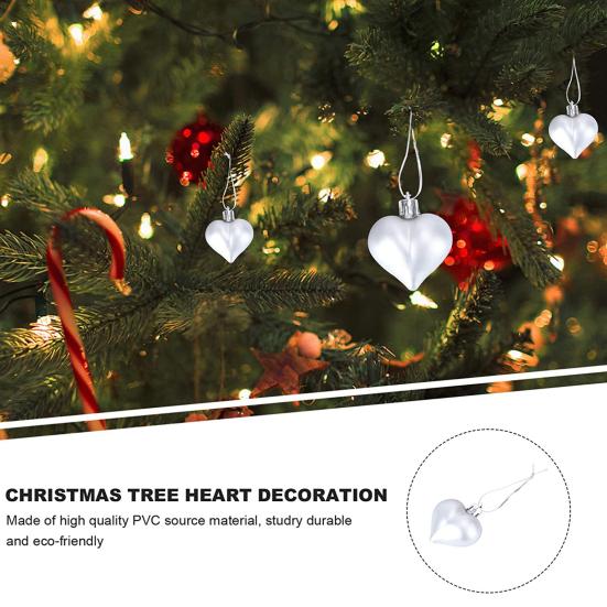 12Pcs Baubles Decorative Fine Workmanship Plastic Christmas Tree Pendant Ball for Hotel