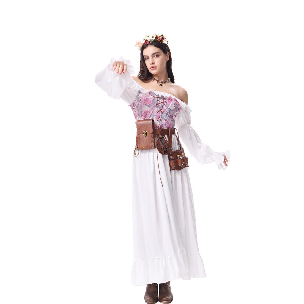 Women's Vintage Dresses Casual Sleeve A-line Role Play Dresses