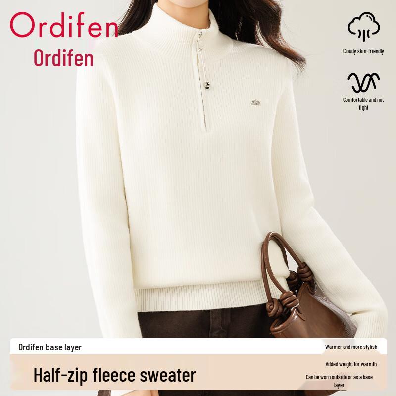 Odelis Women's Half-Zip Thermal Base Layer Sweater