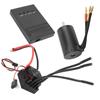 3660 3800KV Waterproof Brushless Motor 80A ESC Programmer Card Combo Set for 1 8 RC Car