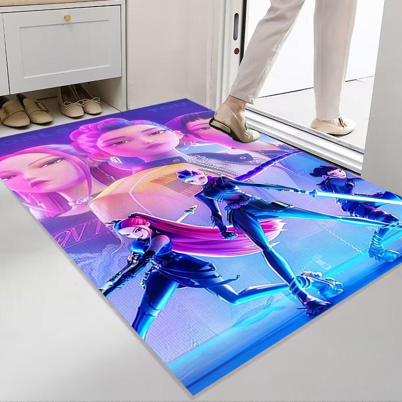 Golden Hustle: Elegance Motion Carpet Living Room and Bedroom Mats Suitable for All Seasons Bathroom Mat Fashion Dormitory Decoration