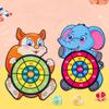 Cartoon Pattern Sticky Ball Children's Dart Board Dart Target Indoor and Outdoor Throwing Sticky Ball Interactive Game