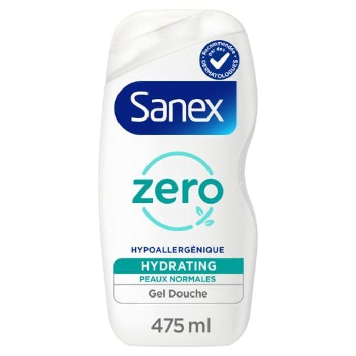 Gel Douche - SANEX - Zero% - 475mL - Hydratant - Sans Colorant - Peau Normale