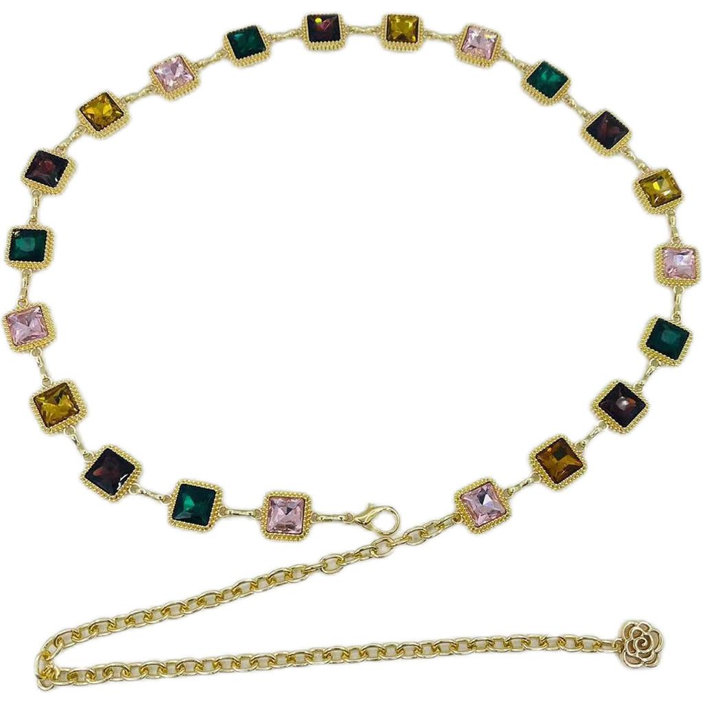 Summer Fashion Waist Chain For Women With Waterinlaid Rhinestones Suitable For Casual And Party Looks