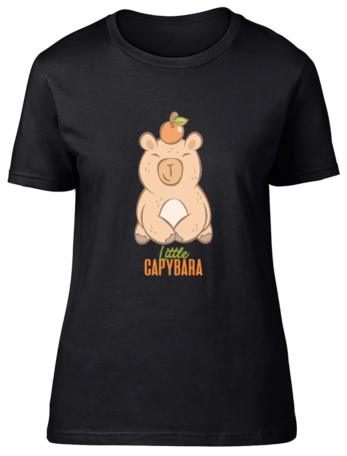 Little Capybara Womens T-Shirt Ladies Gift Tee XXXXL