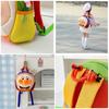 Cartoonanpanman Kids Backpack With Breathable Nylon And Plush Elements For Preschool Children