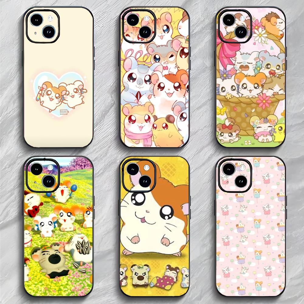 Anime H-Hamtaro Cute Hamster Kawaii Lovely Phone Case Phone Case Soft Packaging Lightweight For iPhone17 16 15 14 13ProMax
