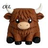 Unique Housewarming Gift for Her Simulated Highland Yak Tissue Box, Cute Decorative Paper Dispenser, Waterproof Animal Dispenser Matte PETG