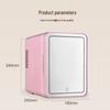 4L Mini Car Fridge with Mirror and Light Strip – Ideal for Makeup, Skincare, Drinks, Heating & Cooling