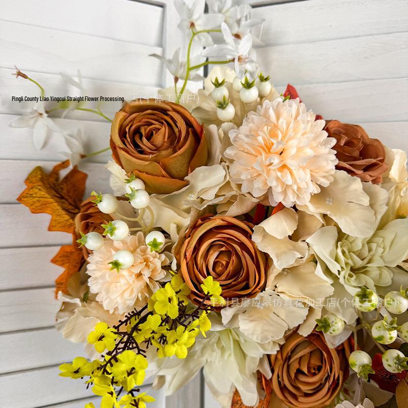 Autumn Artificial Flower Arrangement for Wedding, Party, Hotel, Thanksgiving, Halloween Decor