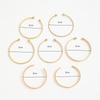 European and American Hammered Pattern Arrow Diamond-shaped Bracelet Chain Twist Hammered Pattern Bracelet Seven-piece Set for Women