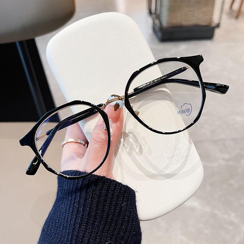 TR90 Women Glasses Frame Polygon Anti Blue Light Korean Stylish Eyeglass Frame for Women Lightweight Durable