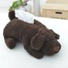 Large Size Elastic Band Tissue Box Cover Cute Plush Teddy Dog Shape Paper Container Case Home Accessories