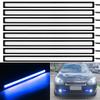 Car LED Strip Lights COB Running Light Bar Blue DRL Fog Driving Lamp Waterproof