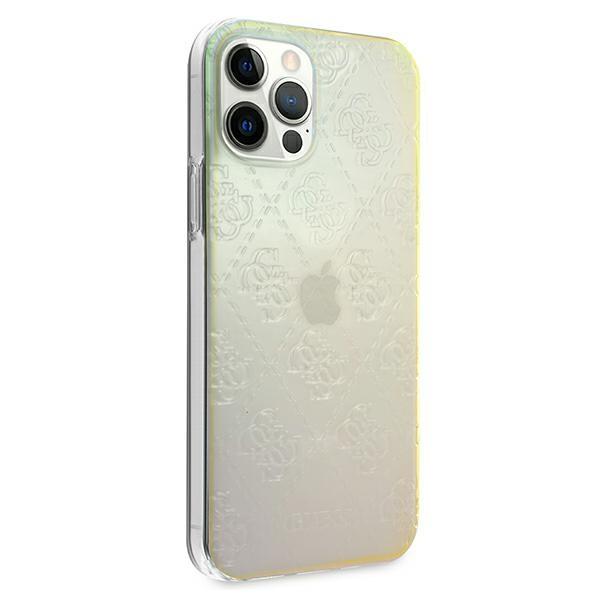 Guess Guhcp12M3D4Girbl Iphone 12/12 Pro6,1 Opalowy/Iridescent Hardcase 4G 3D Pattern Collection